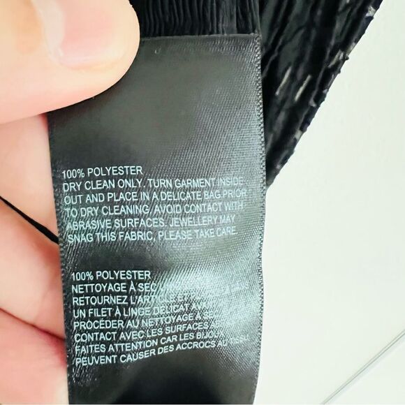 Whistles women's Black Lace Floral Long Sleeve Dress Size Small - Picture 6 of 7